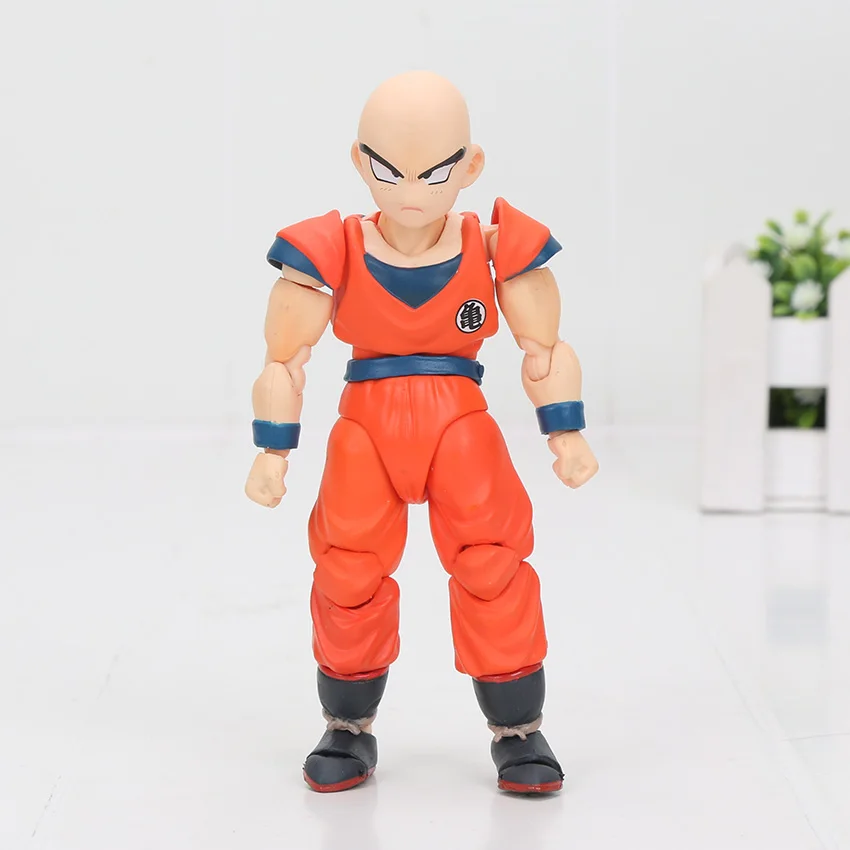 11,5-17 см Dragon Ball Z фигурка Супер Saiyan Сон Гоку Транкс вегетто Веджета, Фриза Гохан криллин лазурит фигурка игрушка - Цвет: krillin