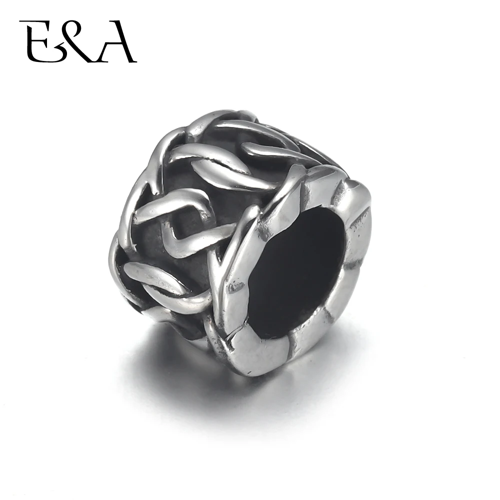 4 шт. цилиндрические бусины из нержавеющей стали 6 мм|Бусины| |