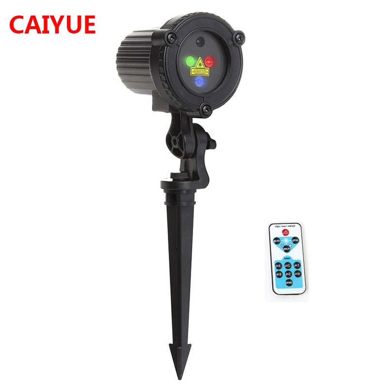 RGB Рождественский лазерный пульт ДУ проектора статические Звездные огни Сад