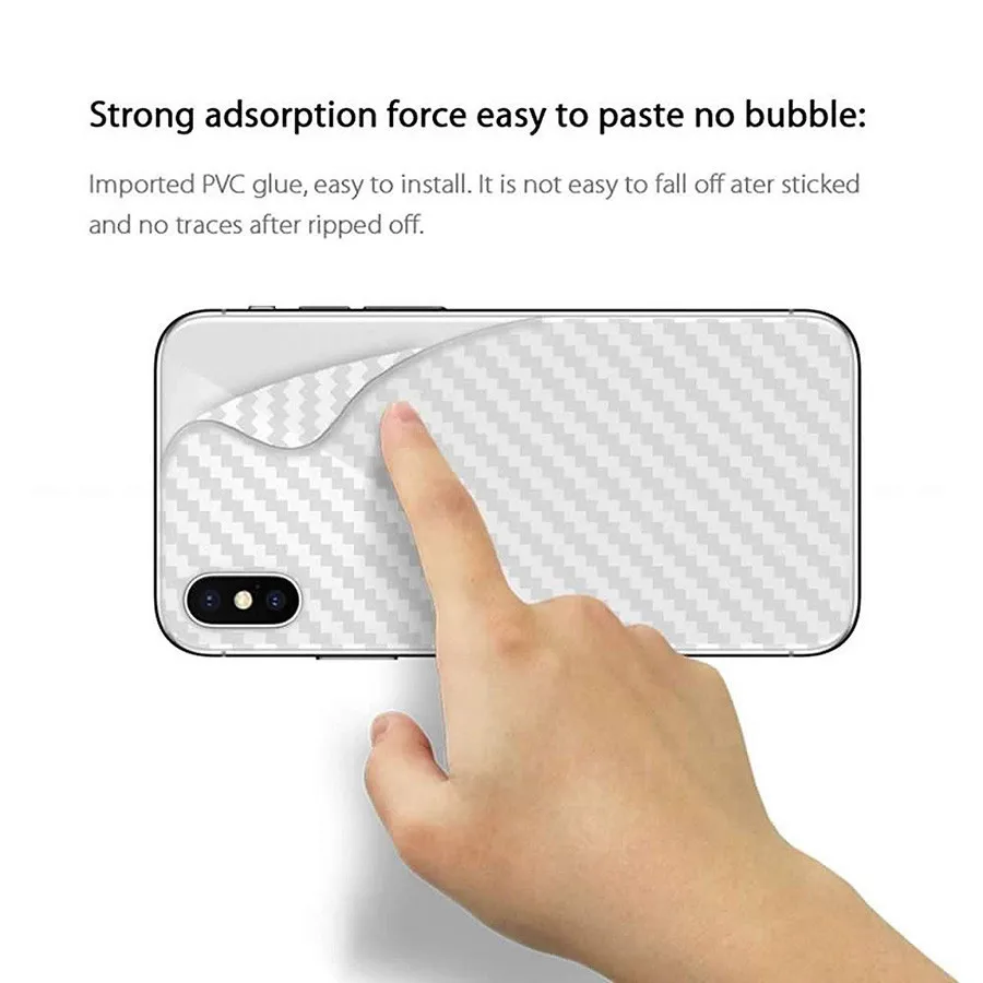 3D наклейка на заднюю панель из углеродного волокна защитная пленка для экрана