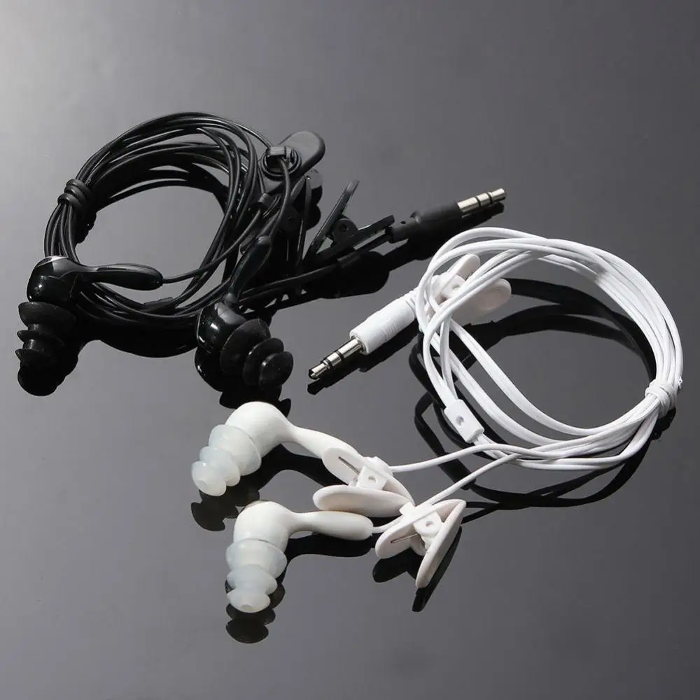 3.5mm Waterproof Earphone Stereo Swimming Soft Plastic & Silicone Ear Cap for MP3 Radio iPod|Наушники и гарнитуры| |