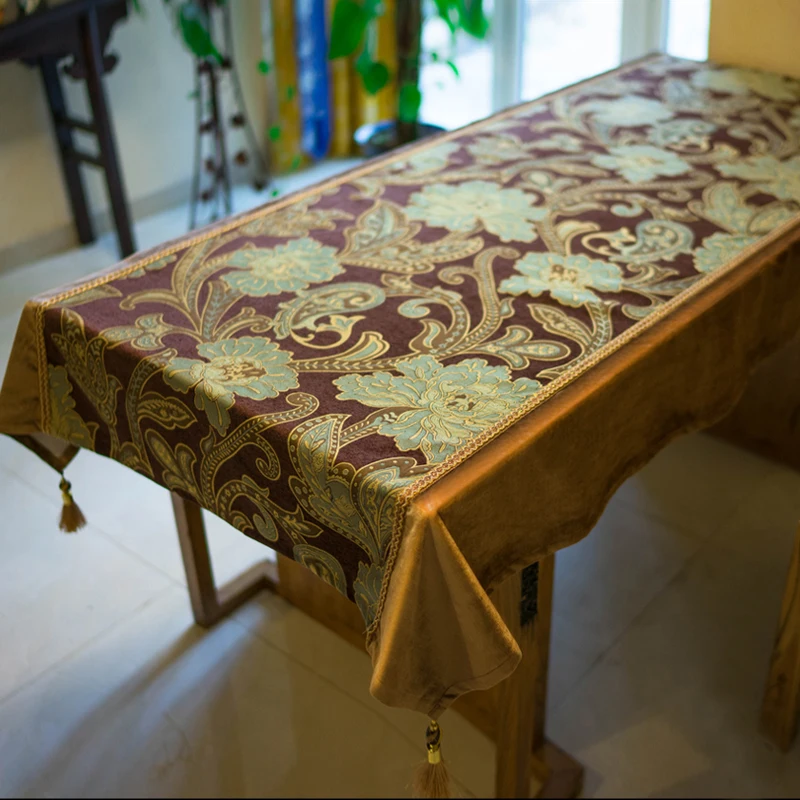 Бесплатная доставка Роскошная скатерть в европейском стиле ретро ручная работа