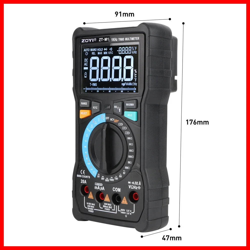 Цифровой мультиметр RZ амперметр вольтметр измеритель сопротивления частоты