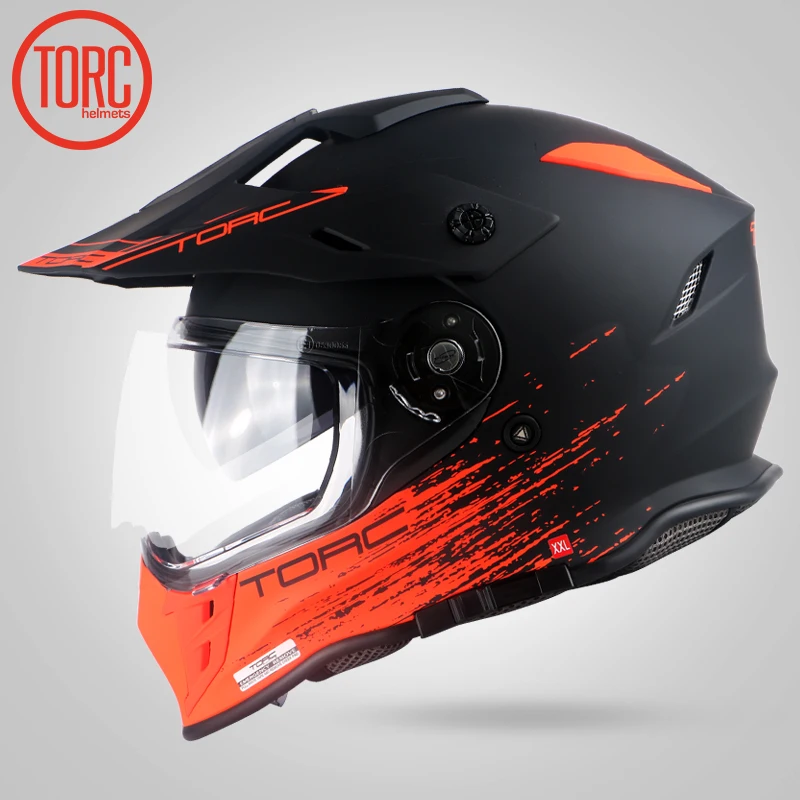 TORC Новое поступление мотоциклетный шлем на все лицо для мотобайка Casco