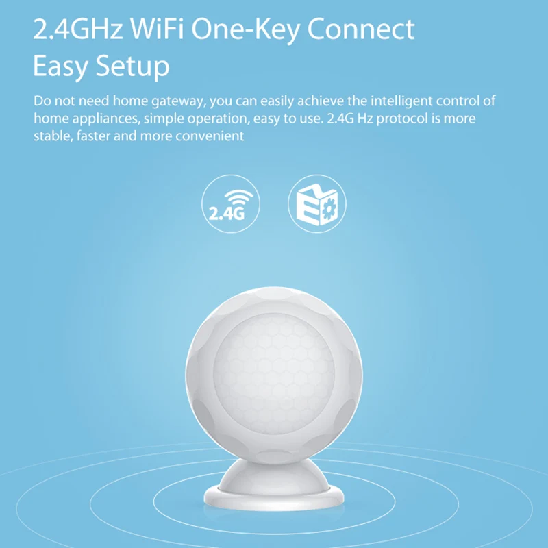 Горячая Распродажа WiFi PIR датчик движения умный беспроводной инфракрасный 2 4 GHz