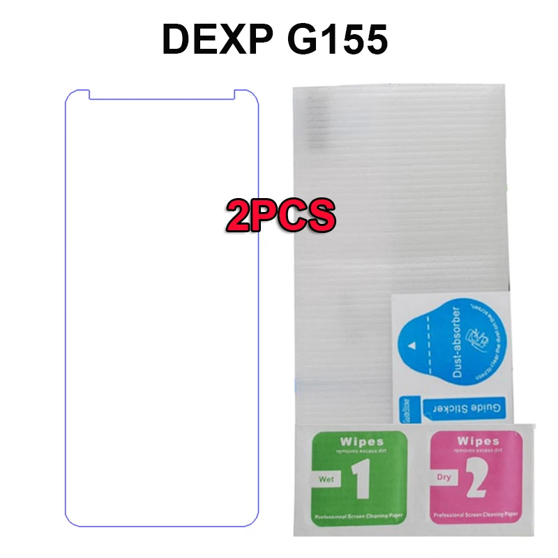 

2 шт закаленное стекло для DEXP G155 9H взрывозащищенный Защитный ЖК-экран Передняя пленка Защитная крышка для DEXP G155