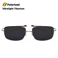 jackjad 2020 fashion rimless square titanium polarized sunglasses men ultralight driving brand design sun glasses oculos de sol
