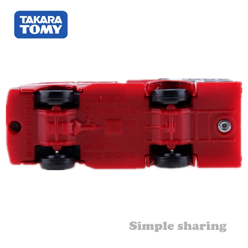 Takara Tomy Tomica нет. 41 Морита пожарная машина Тип компакт дисков я Литой Грузовик
