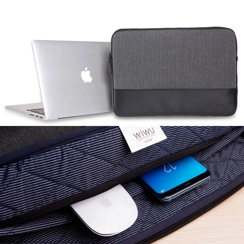 Чехол WIWU для ноутбука Macbook 11 12 кожаный чехол Dell XPS 13 компьютера MacBook Pro 2017|laptop sleeve