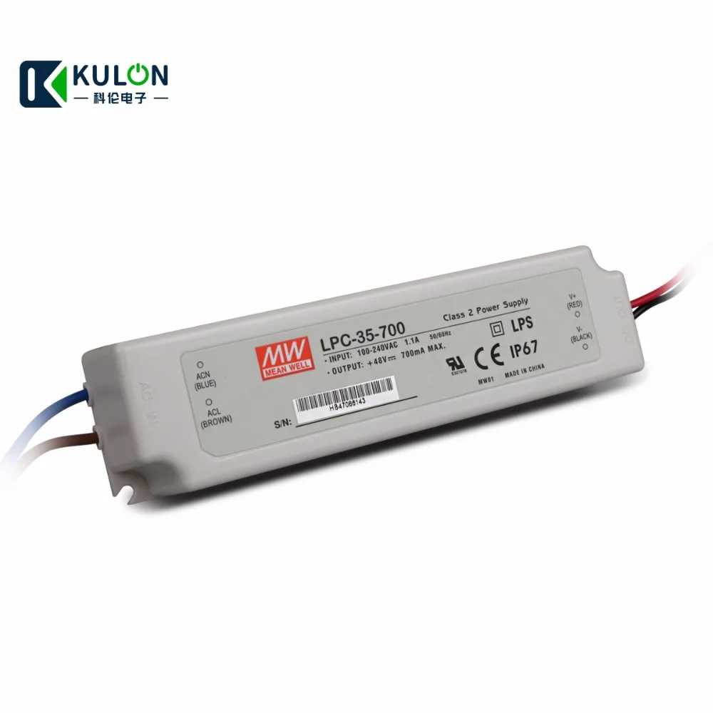 Блок питания для светодисветодиодный LPC-35-700 мА 33 6 Вт 9-48 В meanwell