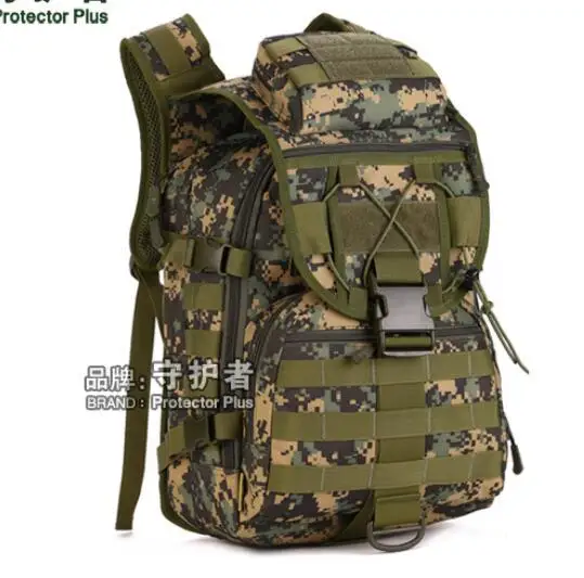 PLA 40л 3D Открытый тактический рюкзак для альпинизма, альпинизма, кемпинга, походов, рюкзак для путешествий, военная уличная сумка - Цвет: PLA