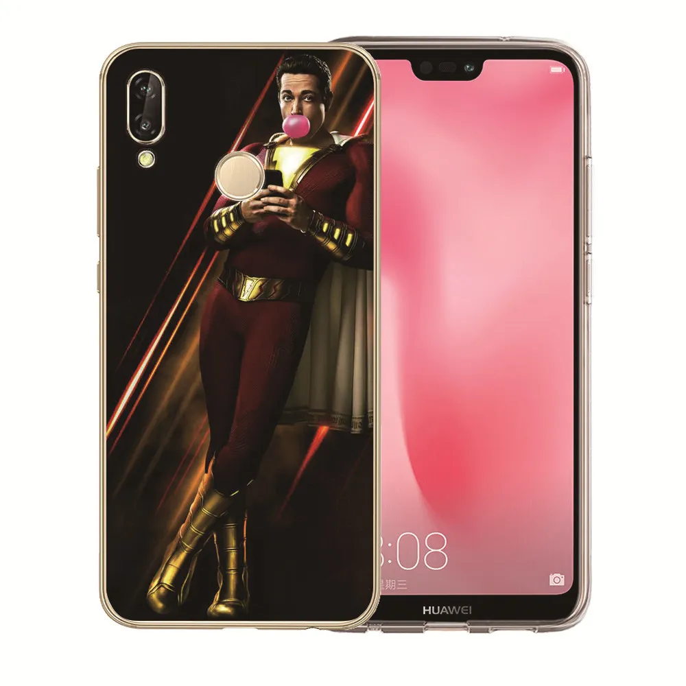 For Huawei Mate 20 Pro X P20 P10 Plus P8 P9 Lite 2017 10 PSmart Coque Etui Luxury Captain Marvel DC Joker Shazam Case |