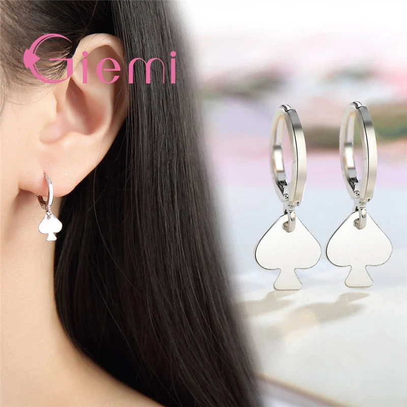 Новые Романтические женские серьги с сердечком хит продаж 100% чистое серебро 925