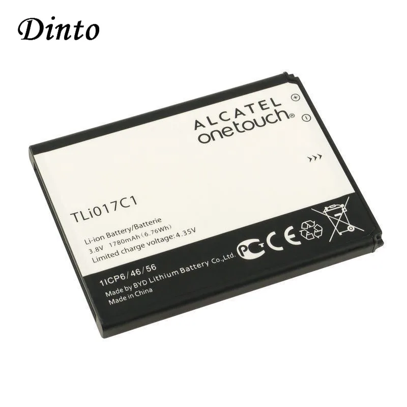 Аккумулятор Dinto TLi017C1 для мобильного телефона 1780 мАч Alcatel One Touch DAWN с защитой от