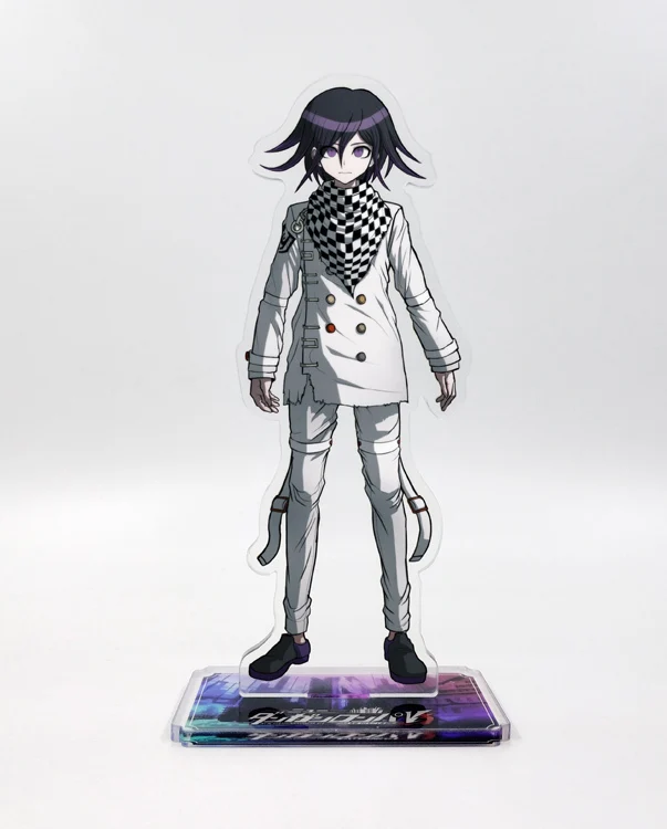 Серый Аниме Dangan Ronpa Danganronpa V3: Killing Harmony Kokichi Oma Saihara Shuichi Косплей акриловый стенд фигурка модель пластины Декор - Цвет: Серый