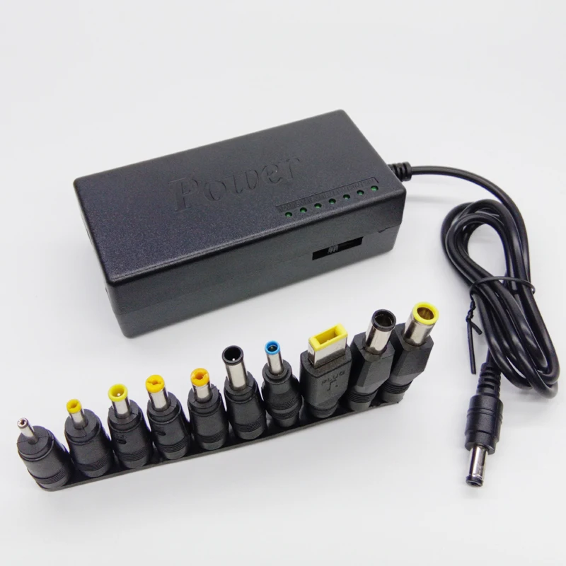 Universal Power Adapter 96W 12V to 24V Adjustable 15V 16V 18V 19V 20V AC Power Supply Portable Charger 10-Tips EU US UK AU plug