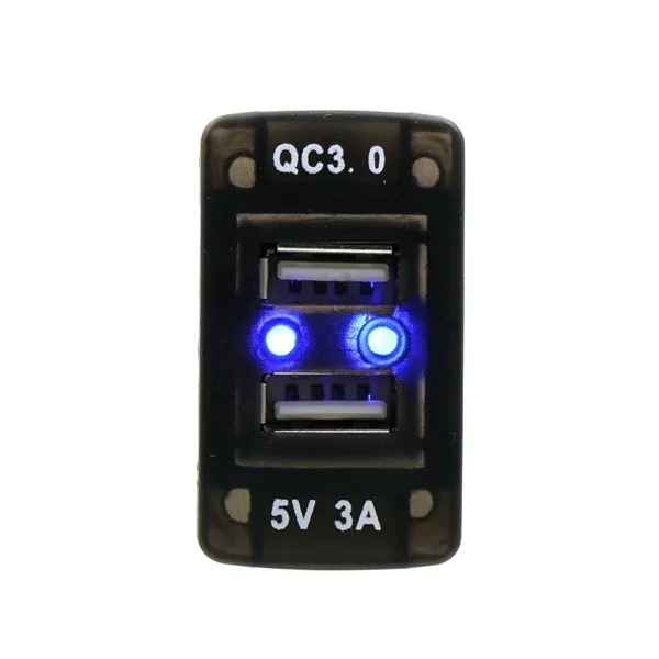 Автомобильное зарядное устройство USB с двумя портами usb и быстрой зарядкой QC 3,0 для смартфонов для Honda civic CR-V