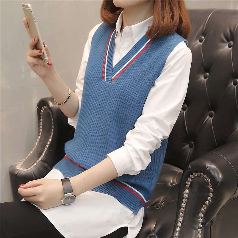 32 (4 ряда 1) весна-лето новое платье-жилет с v-образным вырезом F2489 | Женская одежда