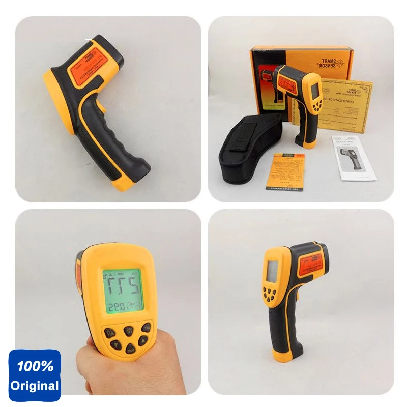 AS862A Бесконтактный цифровой инфракрасный термометр с указателем-50 градусов до 900 |