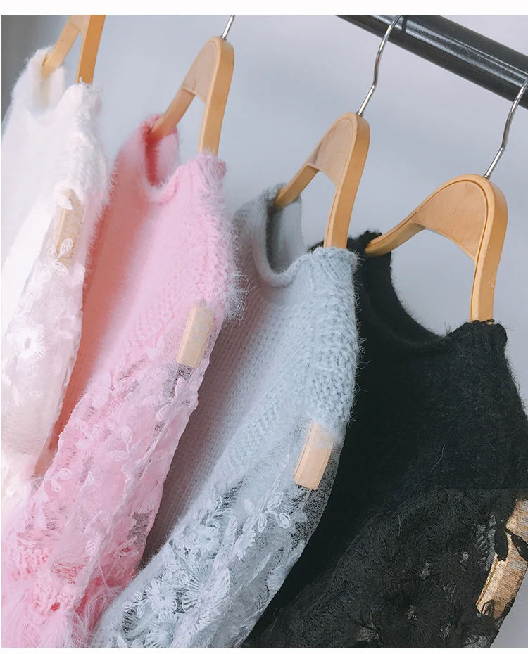 Embroidery Lace Tassel Sleeve Sweater Women autumn jumpers pull femme knitted Pullovers | Женская одежда