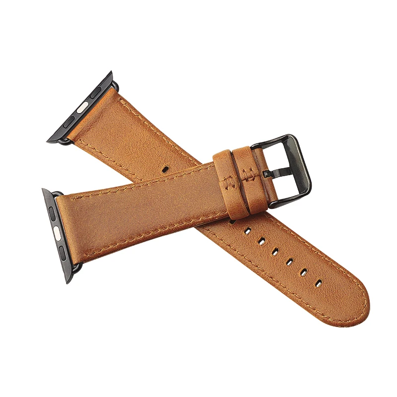 Аксессуары для часов из натуральной кожи для Apple Watch Band 44 мм 40 мм Apple Watch Band 42 мм 38 мм серия 4 3 2 1 ремешок для часов correa