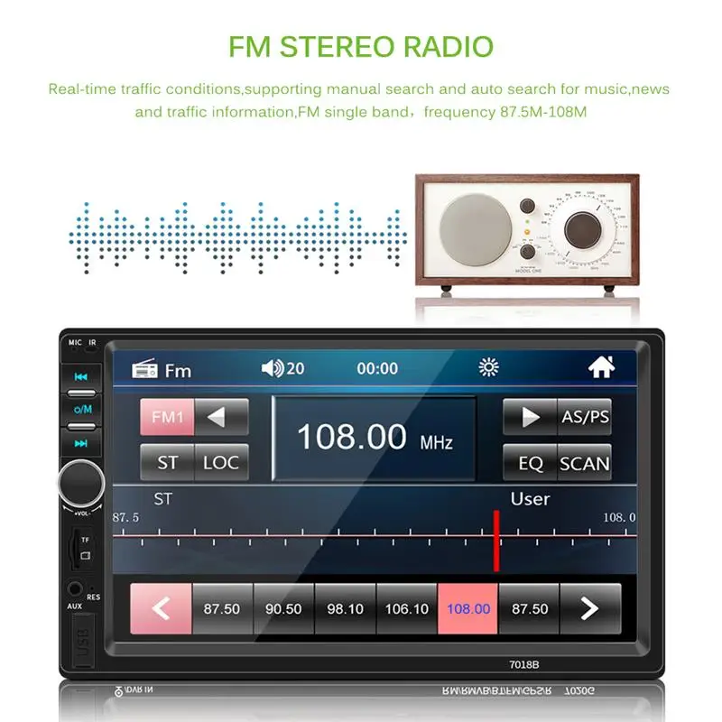 Автомобильный MP5 плеер fm-трансмиттер с USB U диск зарядное устройство для lcd дисплея