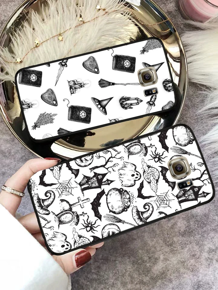 Специальный силиконовый чехол Girly Pastel Witch Goth для Samsung S6 Edge S7 S8 Plus S9 S10 S10e M10 M20 M30