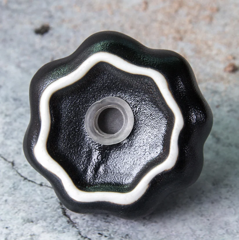 Креативный черный керамический шейкер для перца в виде тыквы бутылка солонка