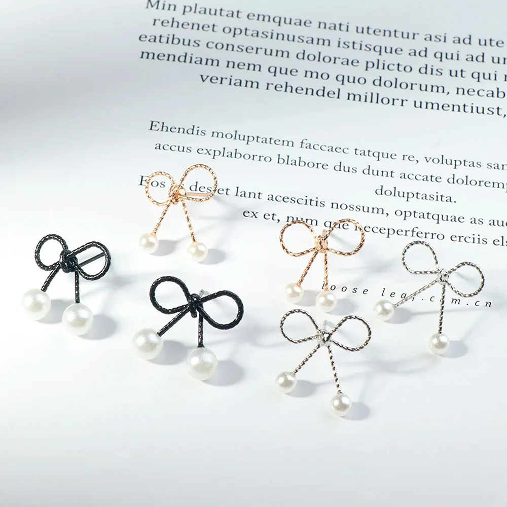 Милые мини серьги гвоздики с имитацией жемчуга в виде бабочки модные креативные