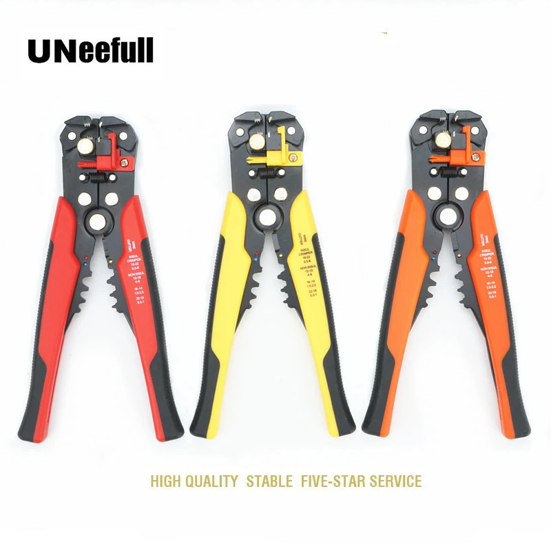 Professional Pliers Cable Wire Stripper Cutter Crimper Automatic Multifunctional TAB Terminal Crimping Stripping Plier Tools | Инструменты