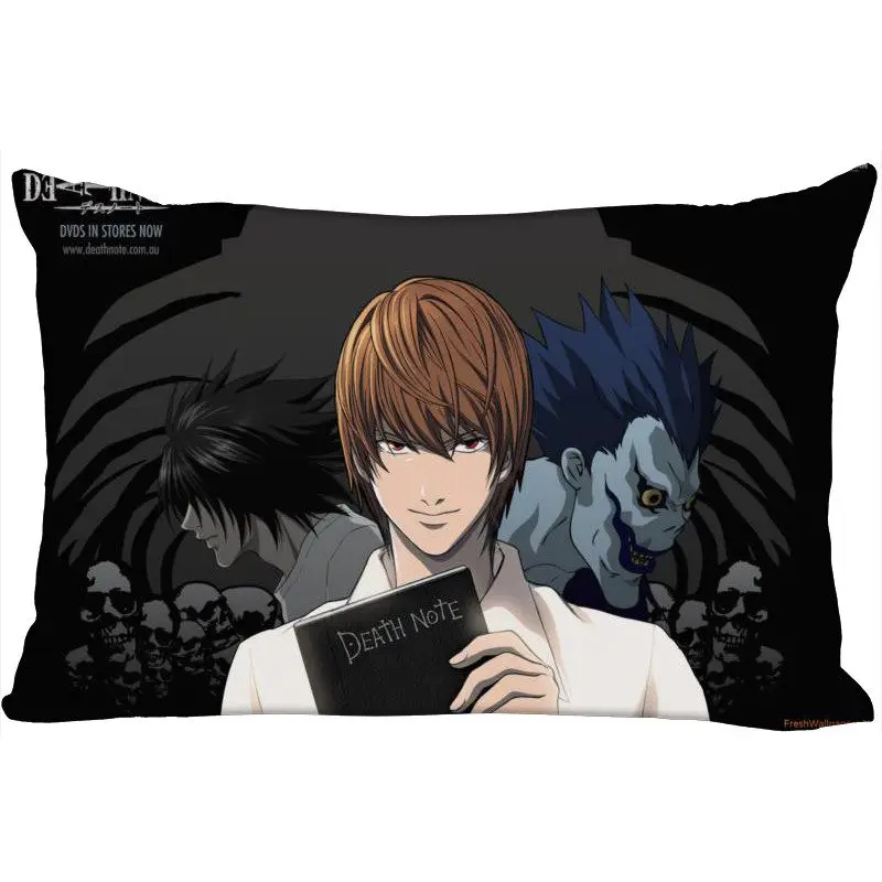 Pillowcase ShuanQian пользовательские Death Note Новое поступление наволочка Прямоугольная подушка чехол на молнии Мягкие не исчезают наволочка Рождество подарок - Цвет: Pillowcase