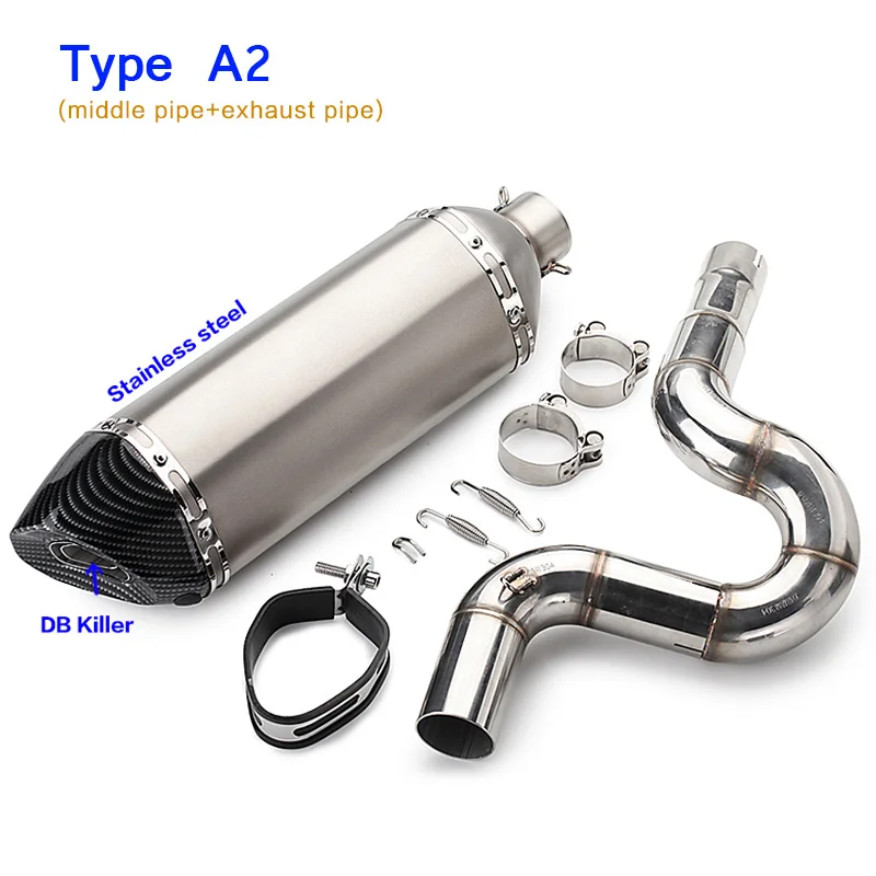 TRK 502 Full System универсальный глушитель выхлопной трубы мотоцикла Pipe Escape moto