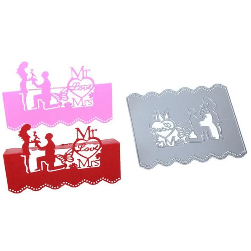 SCD520 Свадебные металлические режущие штампы для трафареты скрапбукинга карточки