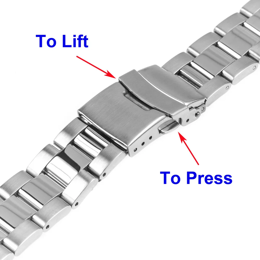 Ремешок для часов из нержавеющей стали 24 мм Sony Smartwatch 2 SW2 защитный ремешок с