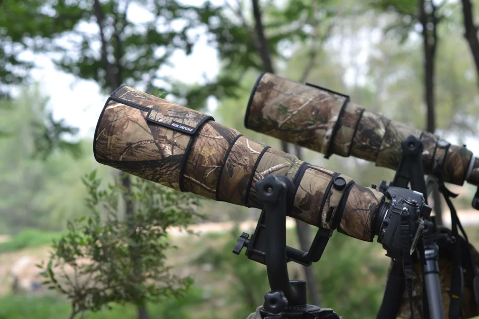 ROLANPRO камуфляжная одежда для объектива Nikkor Nikon AF S 500 мм f/4G ED VR (I и II) Защитная крышка