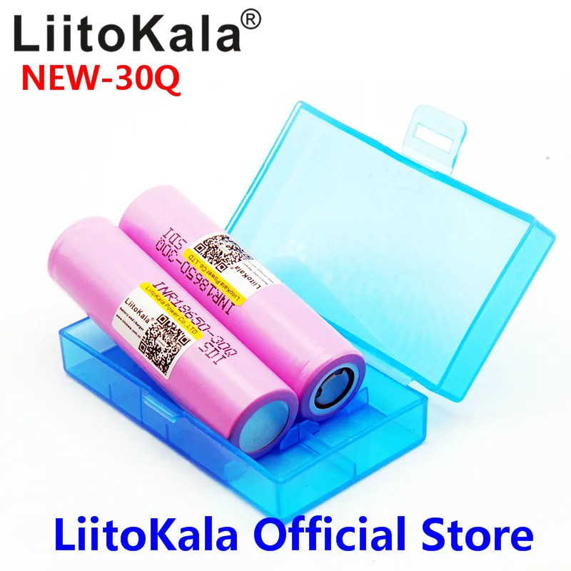 Litokala 4 шт. 18650 3000 мАч батарея INR1865030Q 10А разрядка литий-ионная аккумуляторная батарея