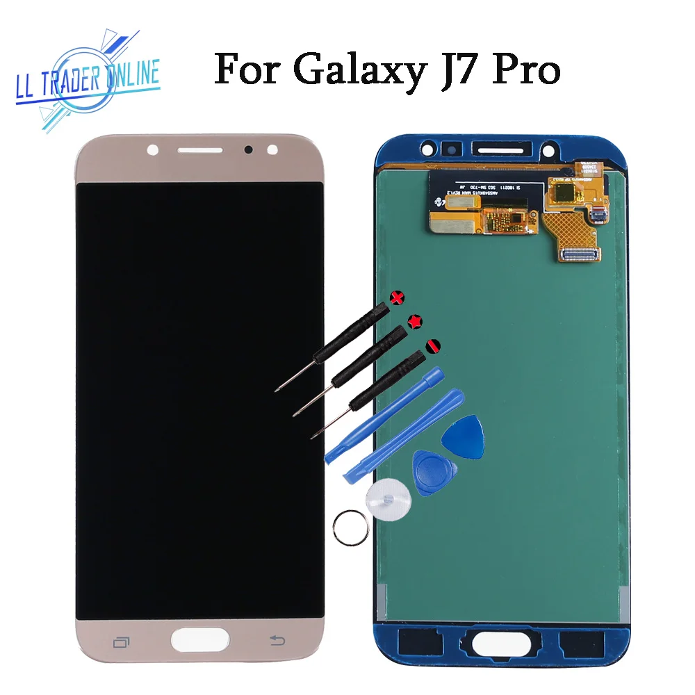 5 дюймов дисплей Панель в сборе для Samsung Galaxy J7 Pro J730 сенсорный экран LCD Замена с