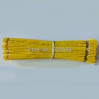 40cm 5 mm half strip off ul 1007 24awg yellow 20piecelot super flexible 24 awg pvc insulated wire electric cable led cable