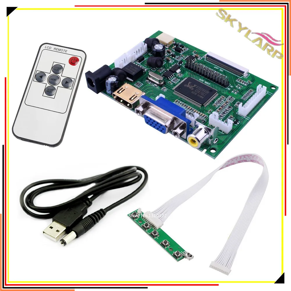 Универсальный Raspberry Pi AT070TN90 AT070TN92 AT090TN10 AT090TN12 плата драйвера совместимая с VGA