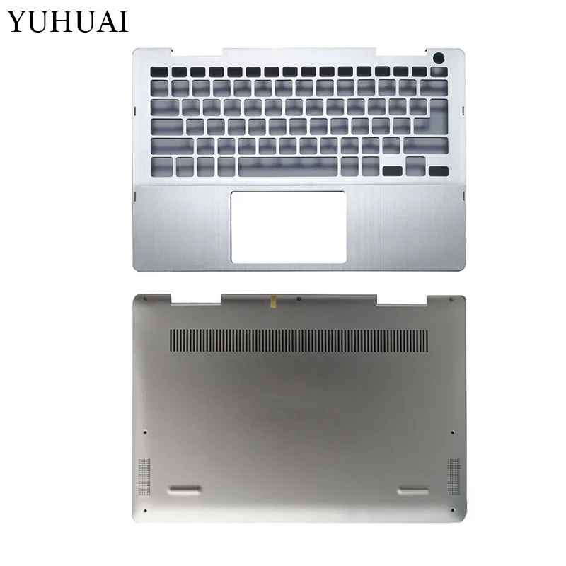 Silver C and D shell Подлокотник для ноутбука верхняя крышка/чехол для задней части корпуса чехол для ноутбука Dell Inspiron 13 7000 7386 2-в-1 7386 0C6GX9 03T7HW 0HVKDH 01R6DY - Цвет: Silver C and D shell