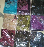 Beaded Butterfly Silk Velvet feeling rayon nylon Burn Out Duster Opera Shawl Scarf Wrap Ponchos 6pcslot 2074