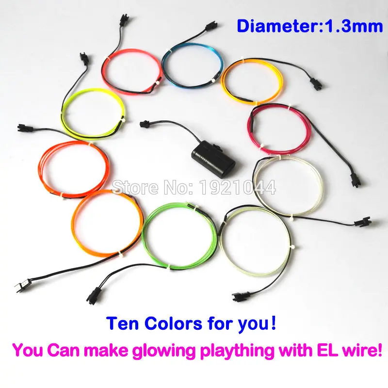 Электролюминесцентный гибкий неоновый светильник 1 м 5 В 3 мм | Дом и сад