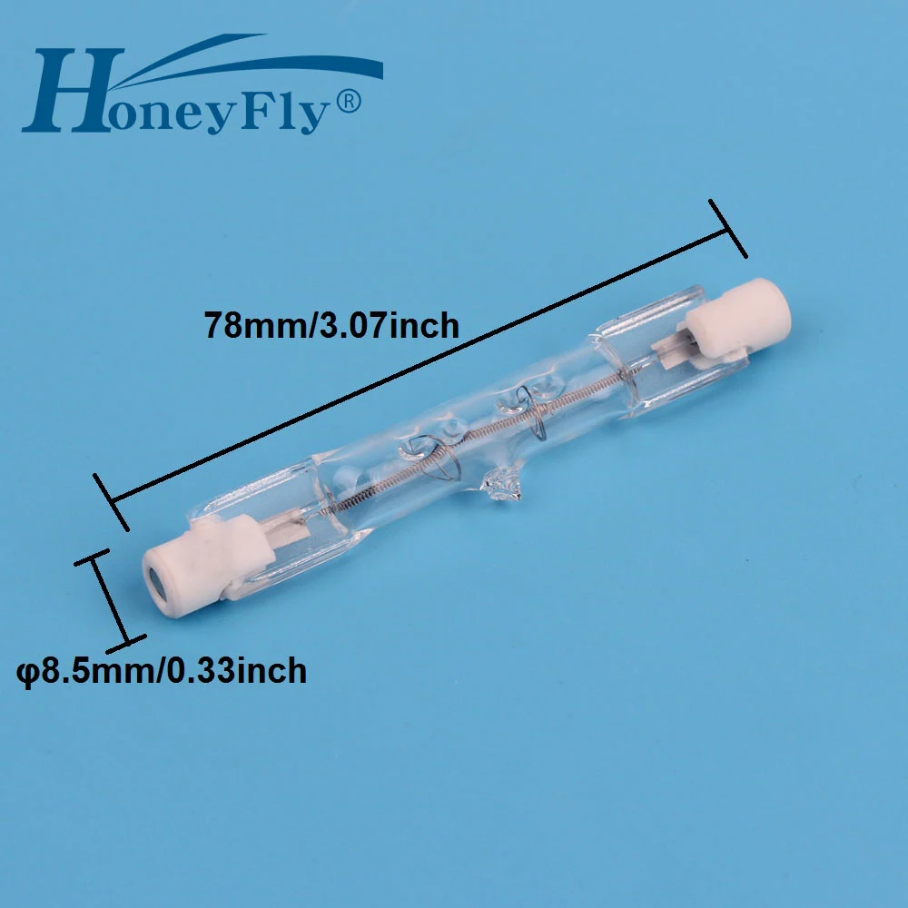 1 шт. галогенные лампы HoneyFly 78 мм 220 В/110 В 100 Вт 150 200 250 R7S|halogen bulb|100w halogen bulb150w bulb |