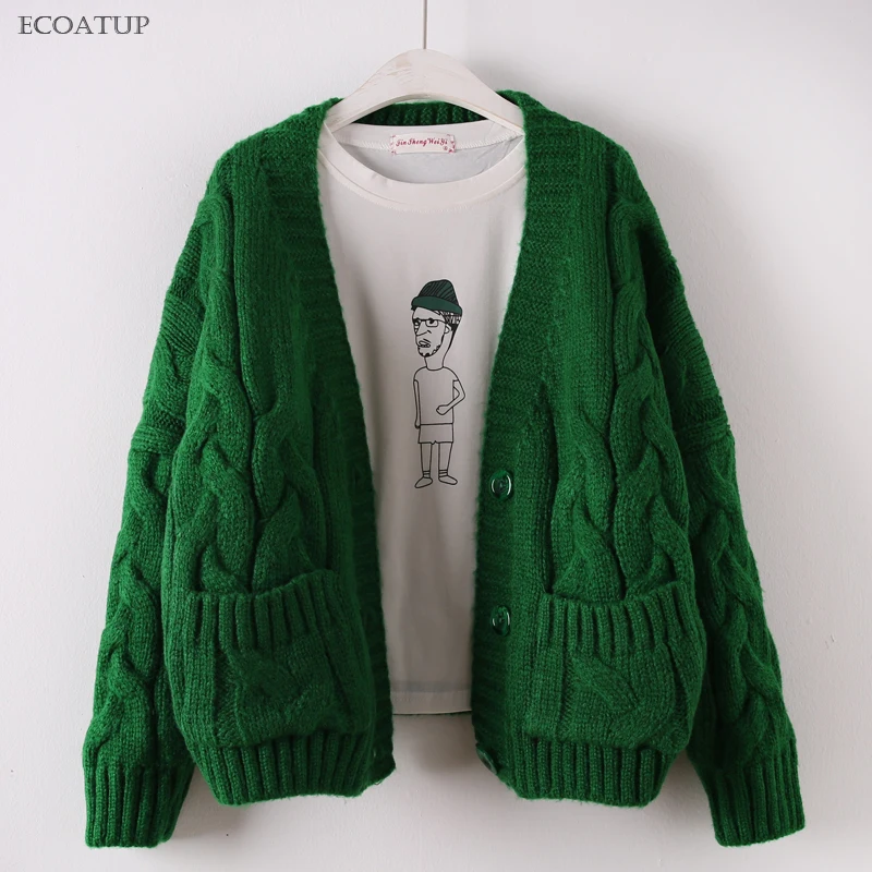 Женский вязаный свитер Normcore плотный с перекрученным плечом Изготовленная