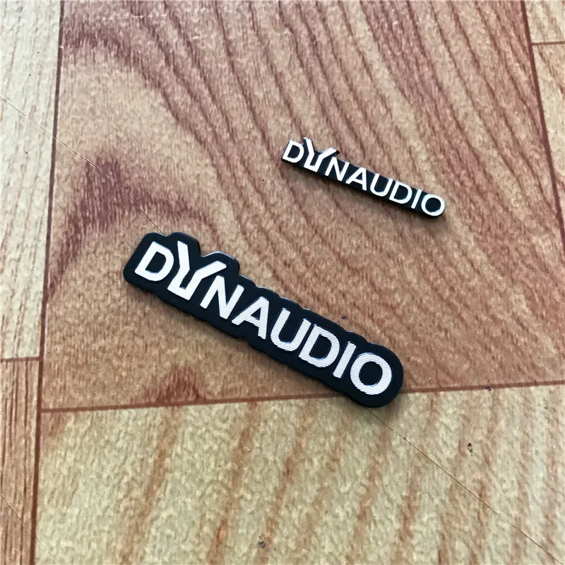 4х динамик DYNAUDIO алюминиевая 3D наклейка труба гудок звуковые буквы наклейки