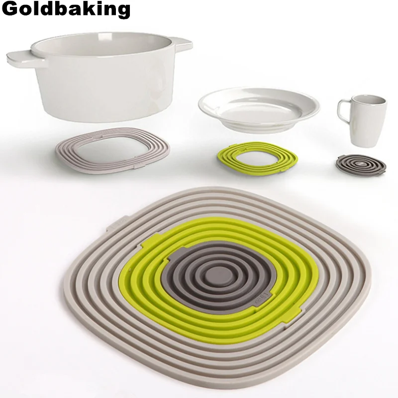 3 в 1 силиконовый коврик для горшка нескользящий стол термостойкий изолированный