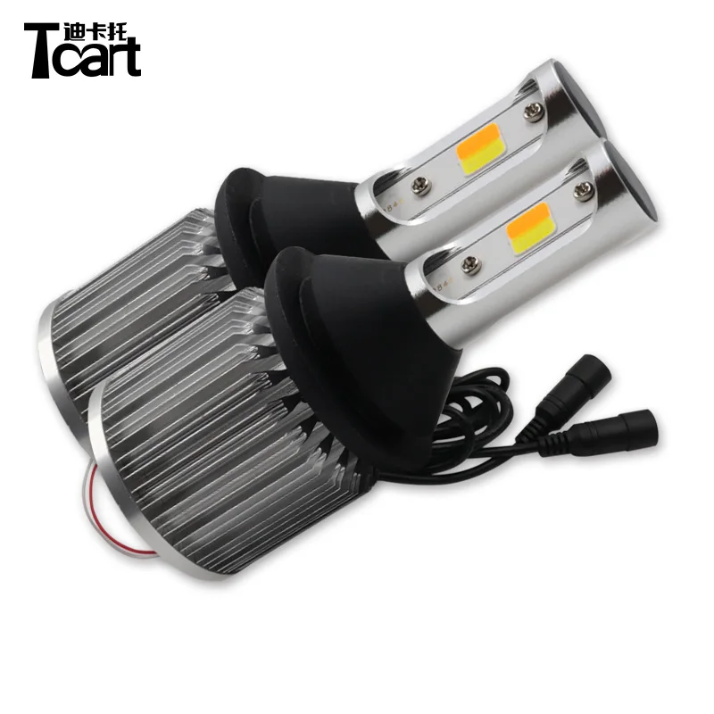 Tcart 2 шт. P21W Авто COB лампы автомобисветодиодный Светодиодные белые DRL дневные
