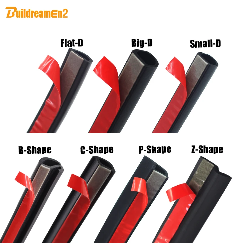 Buildreamen2 автомобильный Стайлинг уплотнительная полоса для двери багажника капота