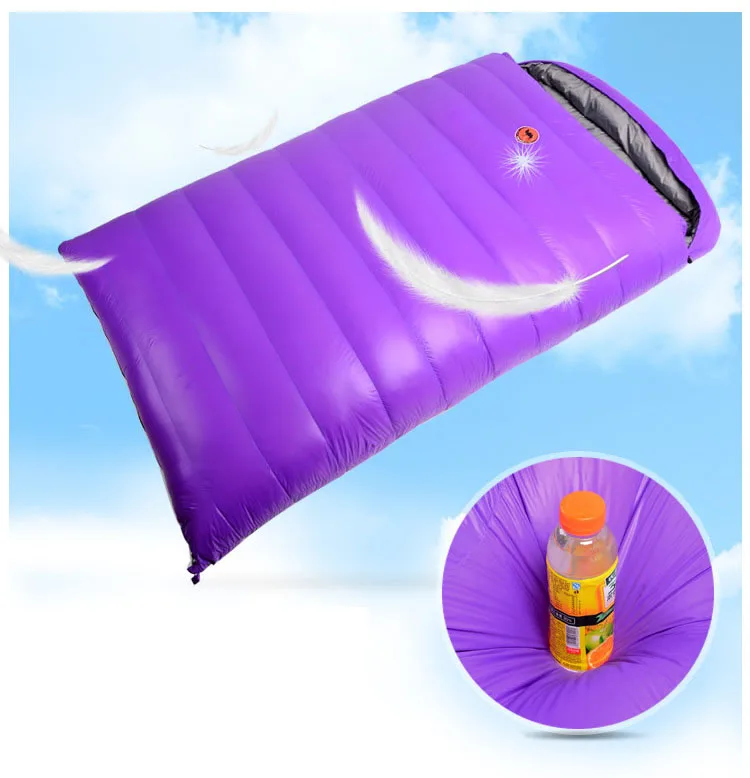 Зимний спальный мешок от 25 до 10 для влюбленных с белым утиным пухом|bag rose|bags djbag weave