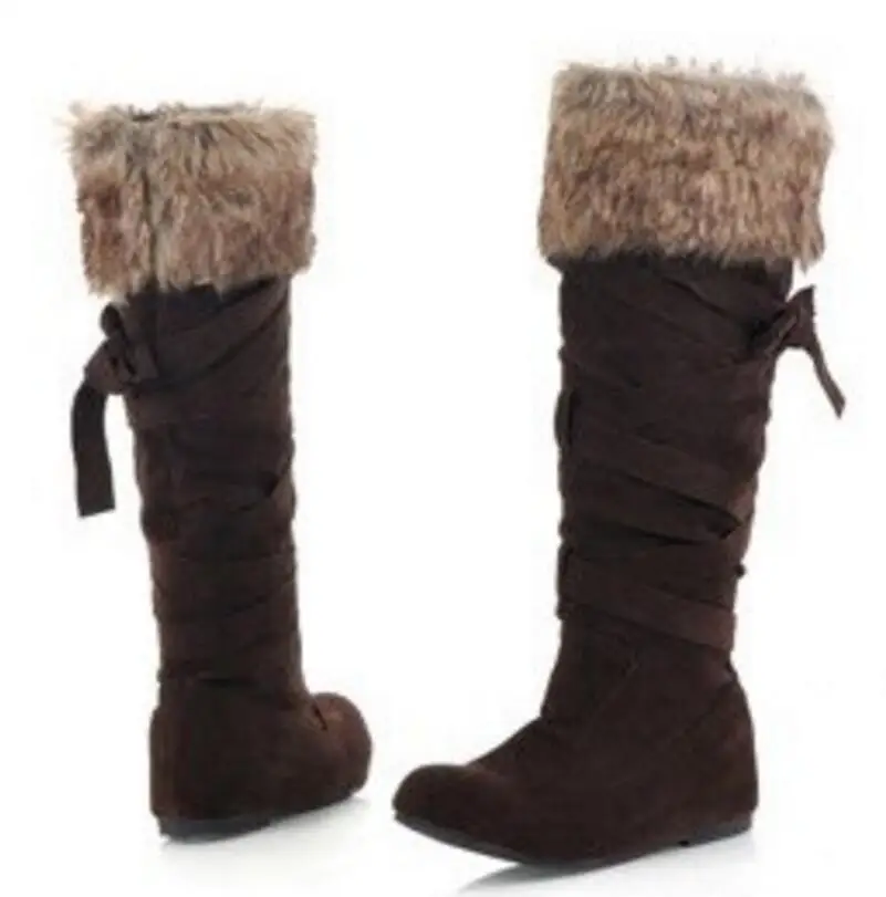 Женская обувь Chaussure женская зимняя теплая Zapatos Mujer Sapato сапоги до колена для